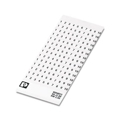 Phoenix Contact, SK Polyester Marker Card for use with 3.5 mm Width Terminal Block