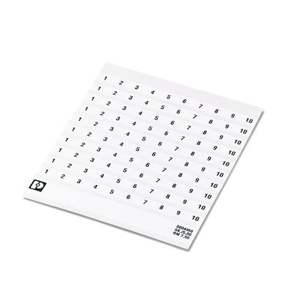 Phoenix Contact, SK Polyester Marker Card for use with Terminal Block