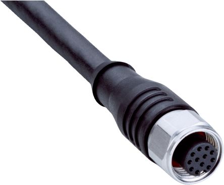 SICK Female 12 way Straight to 12 way Free Cable End Connector Cable, 20 m