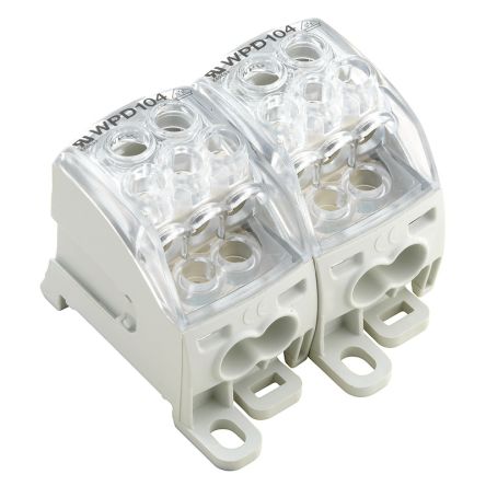 Weidmüller 1562150000 WPD Series Distribution Unit Light Grey, 1-Level, Screw, IECEx/ATEX