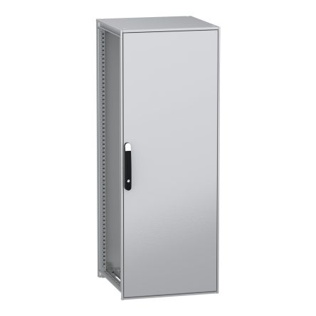 Schneider Electric PanelSeT SFN Series Galvanised Steel 1-Door Floor Standing Enclosure, Plain Door, IP55 600 mm, 600 mm