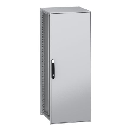 Schneider Electric PanelSeT SFN Series Galvanised Steel 1-Door Floor Standing Enclosure, Plain Door, IP55 600 mm, 600 mm