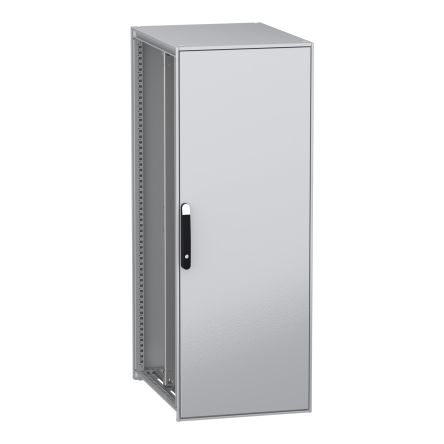 Schneider Electric PanelSeT SFN Series Galvanised Steel 1-Door Floor Standing Enclosure, Plain Door, IP55 800 mm, 600 mm