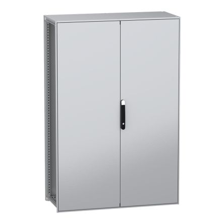 Schneider Electric PanelSeT SFN Series Galvanised Steel 2-Door Floor Standing Enclosure, Plain Door, IP55 500 mm, 1200