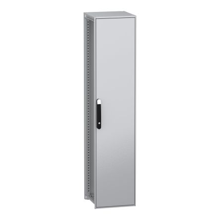 Schneider Electric PanelSeT SFN Series Galvanised Steel 1-Door Floor Standing Enclosure, Plain Door, IP55 400 mm, 400 mm