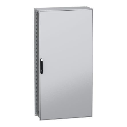 Schneider Electric PanelSeT SFN Series Galvanised Steel 1-Door Floor Standing Enclosure, Plain Door, IP55 400 mm, 1000