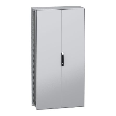 Schneider Electric PanelSeT SFN Series Galvanised Steel 2-Door Floor Standing Enclosure, Plain Door, IP55 400 mm, 1000