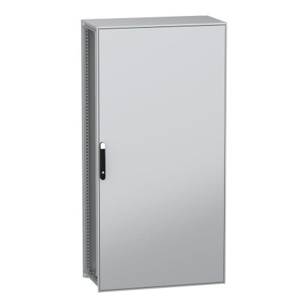 Schneider Electric PanelSeT SFN Series Galvanised Steel 1-Door Floor Standing Enclosure, Plain Door, IP55 500 mm, 1000