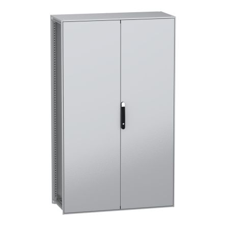 Schneider Electric PanelSeT SFN Series Galvanised Steel 2-Door Floor Standing Enclosure, Plain Door, IP55 500 mm, 1200