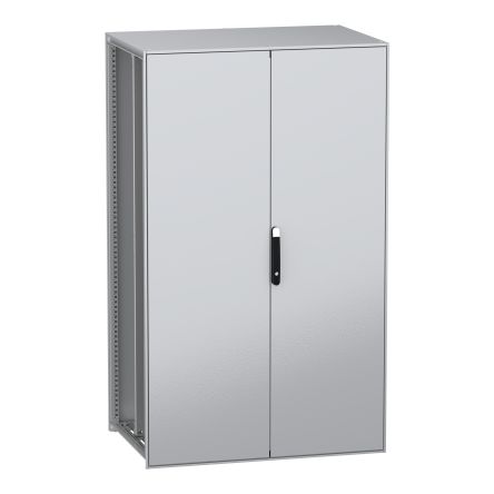 Schneider Electric PanelSeT SFN Series Galvanised Steel 2-Door Floor Standing Enclosure, Plain Door, IP55 800 mm, 1200