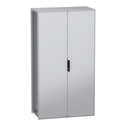 Schneider Electric PanelSeT SFN Series Galvanised Steel 2-Door Floor Standing Enclosure, Plain Door, IP55 600 mm, 1200