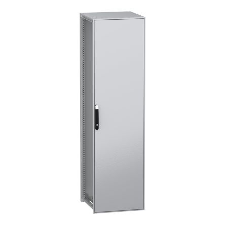 Schneider Electric PanelSeT SFN Series Galvanised Steel 1-Door Floor Standing Enclosure, Plain Door, IP55 600 mm, 600 mm