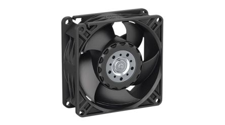 ebm-papst 8300N Series Axial Fan, 24V dc, 68 m³/h, 3.5 W, 125 mA Max 80 mm 80mm 32 mm