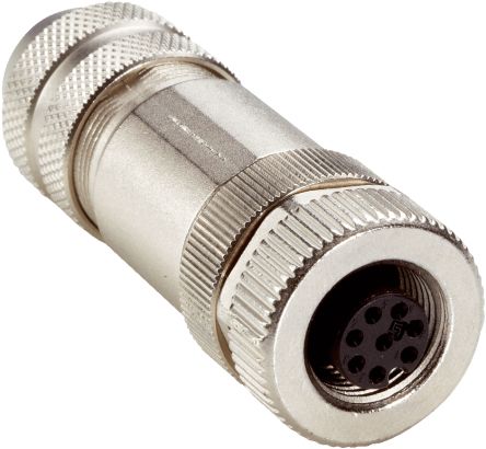 SICK Circular Connector, 8 Contacts, Cable, M12 Connector, Socket, Female, IP67, STE Series