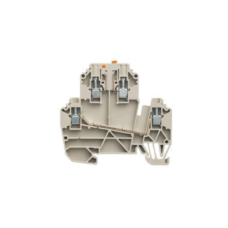 Weidmüller 1247290000 WDK Series Test Disconnect Terminal Block Dark Beige, 2.5mm², 1-Level, Screw, IECEx, ATEX
