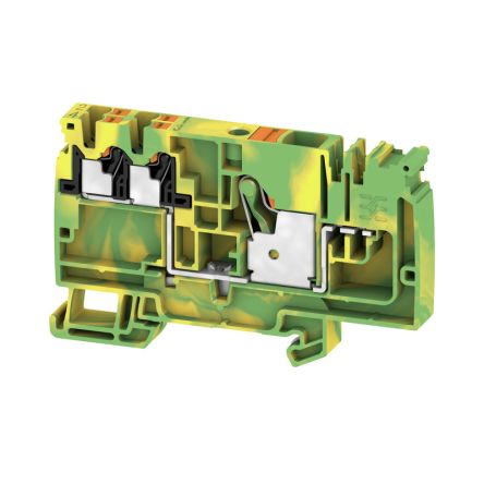 Weidmüller AAP Series Distribution Unit Green, Yellow, 10mm², 1-Level, Push-in, IECEx/ATEX
