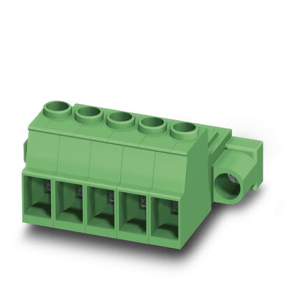 Phoenix Contact Pluggable Terminal Block, 7-Contact, 7.62 mm Pitch, 1 Row, 1709209