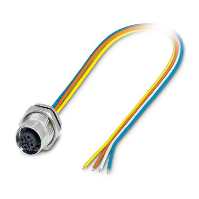Phoenix Contact Connector, 4 Contacts, Rear, M16 Connector, Plug, Male, IP67