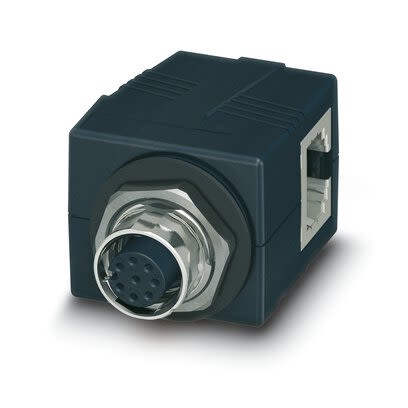 Phoenix Contact CUC Series Ethernet Connector Female, Rear, Cat6a Shielded Straight 1 Port 8 Way
