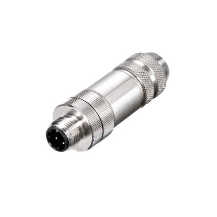 Weidmüller Connector, 4 Contacts, Cable, Screw, M12 Connector, Plug, Socket, Male/Female, IP67, SAISM Series