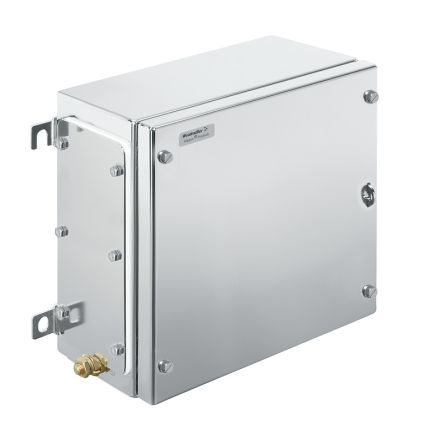 Weidmüller Klippon TB MH Series Grey 316 Stainless Steel Enclosure, IP66, IP67 Flanged 260 mm, 260 mm, 150 mm