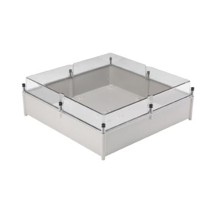 Weidmüller TBF Series Grey Fibreglass Reinforced Polyester Enclosure, IP66, IK08 603 mm, 605 mm, 210 mm