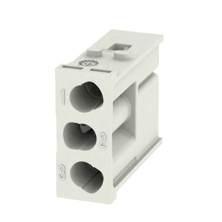 Weidmüller Heavy Duty Power Connector Insert, 40A, ModuPlug Series Male, 3 Contacts