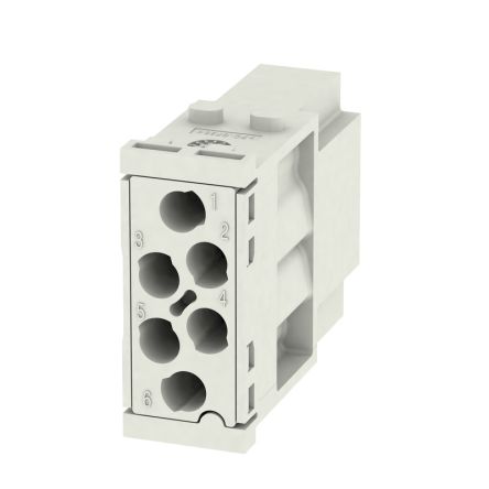 Weidmüller Heavy Duty Power Connector Insert, 16A, ModuPlug Series Male, 6 Contacts