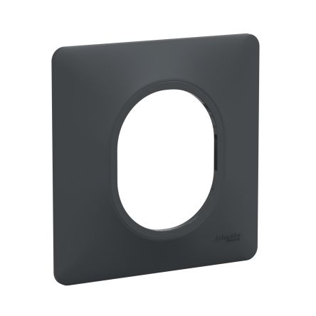 Schneider Electric Anthracite, 1 Gang, Ovalis