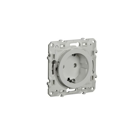 Schneider Electric, Odace 2011 IP21D White Light Switch, 2P+PE, Rated At 16A, 250V