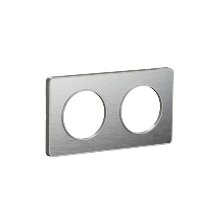 Schneider Electric Grey, 2 Gang, Odace 2011