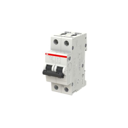 ABB S200 S201 Circuit Breaker, 1-Pole, 16A, Type C, 230V ac AC, 110 V dc DC, 10 kA Breaking Capacity