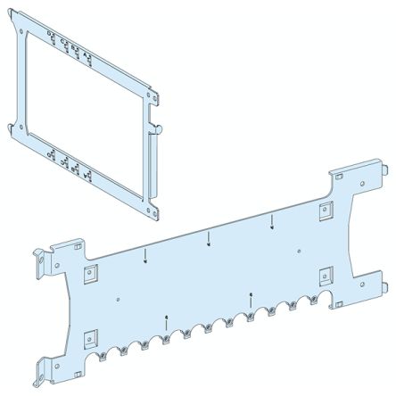 Schneider Electric PrismaSeT P Series Sheet Steel Mounting Plate for Use with PrismaSeT PrismaSeT P Cubicle 202 mm x 202
