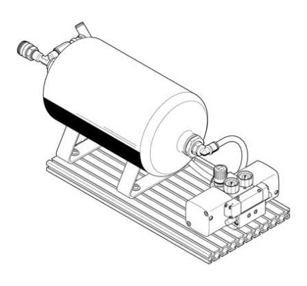 Festo DPA Pneumatic Booster Regulator, KD4, QS-10, Silencer