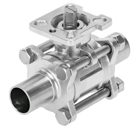 Festo Stainless Steel Weld-on End to ASME-BPE, Ball Valve