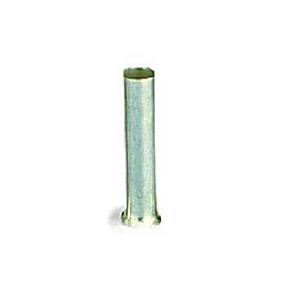 WAGO, 216 Uninsulated Ferrule, 8 mm Pin Length, 2.3 mm Pin Diameter, Silver from 20 AWG
