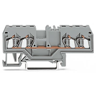 WAGO 280-633-1 280 Series Terminal Block Grey, 2.5mm², 4-Level, Cage Clamp