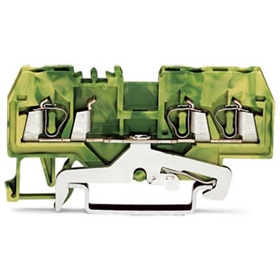 WAGO 280-687-1 280 Series Terminal Block Yellow, Green, 2.5mm², 3-Level, Cage Clamp