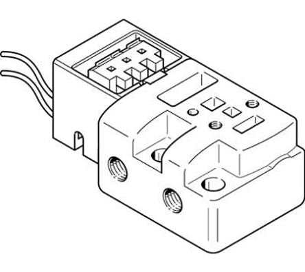 Festo MHP1 series 2 station Sub-Base for use with Valves, 197186