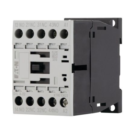 Eaton DILA Contactor Relay, 110V ac Coil, 4-Pole, 4 A 120V ac, 2 NO/2 NC, 415V ac