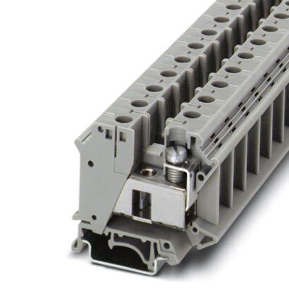 Phoenix Contact 3006182 UIK 35 Series DIN Rail Terminal Block Grey, 0.75mm², 35 mm², 1-Level, Screw