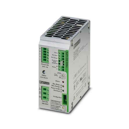 Phoenix Contact 350V dc Input DIN Rail Uninterruptible power supply, TRIO-UPS 120 W