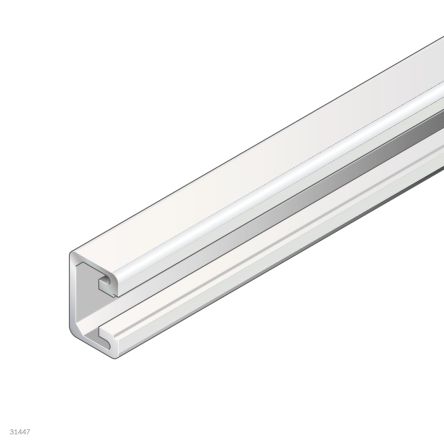 Bosch Rexroth Silver Aluminium Strut Profile 15 x 22.5 mm 19.5 mm Groove, 2000 mm Length, Series MGE 13.2