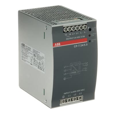 ABB CPT Switched Mode DIN Rail Power Supply 820 V dc, 575V ac AC/DC Input 24V dc, 5 A Output DC 120 W