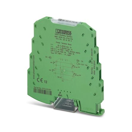 Phoenix Contact MINI MCR-2-UNI-UI-2UI Series Signal Conditioner, Voltage Input, Voltage Output, 0V dc, 30 V dc Supply