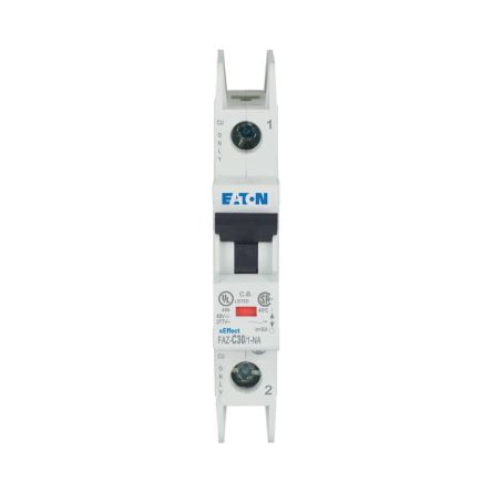 Eaton xEffect FAZ Miniature Circuit Breaker, 1-Pole, 30A, Type C, 415V ac AC, 48 V dc DC, 10 kA Breaking Capacity