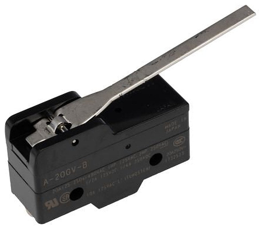 Omron A20 Series Lever Limit Switch, SPDT, IP00, 500V, 20A