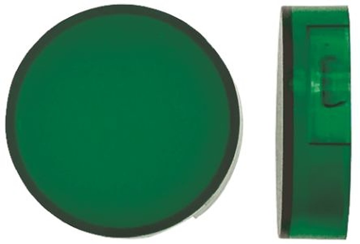 Omron Green Round Push Button Lens for Use with A16 Series LED/Incandescent Lamp Push Button Switch