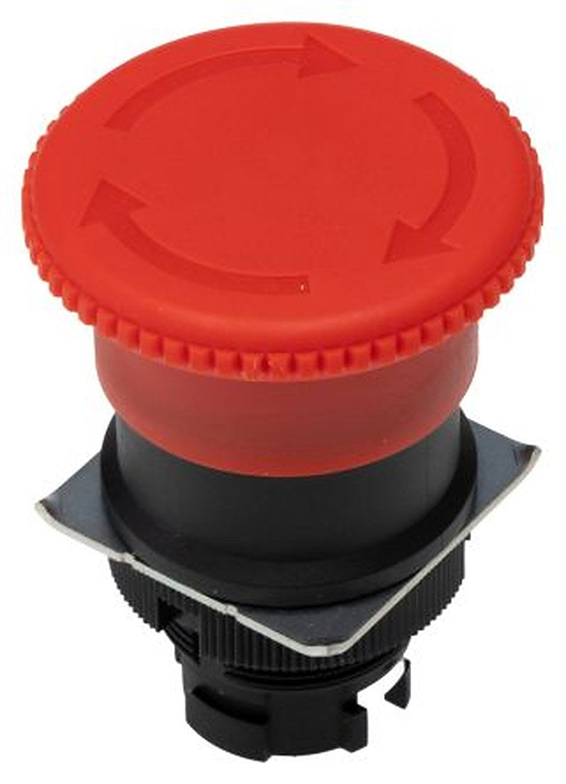 Omron A22E Series Turn Reset Emergency Stop Push Button, 22 mm Cutout, IP65
