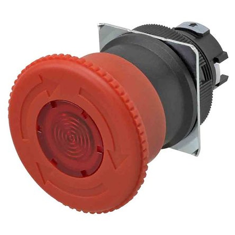 Omron, Twist Release, Emergency Stop Push Button Head 40 mm Diameter